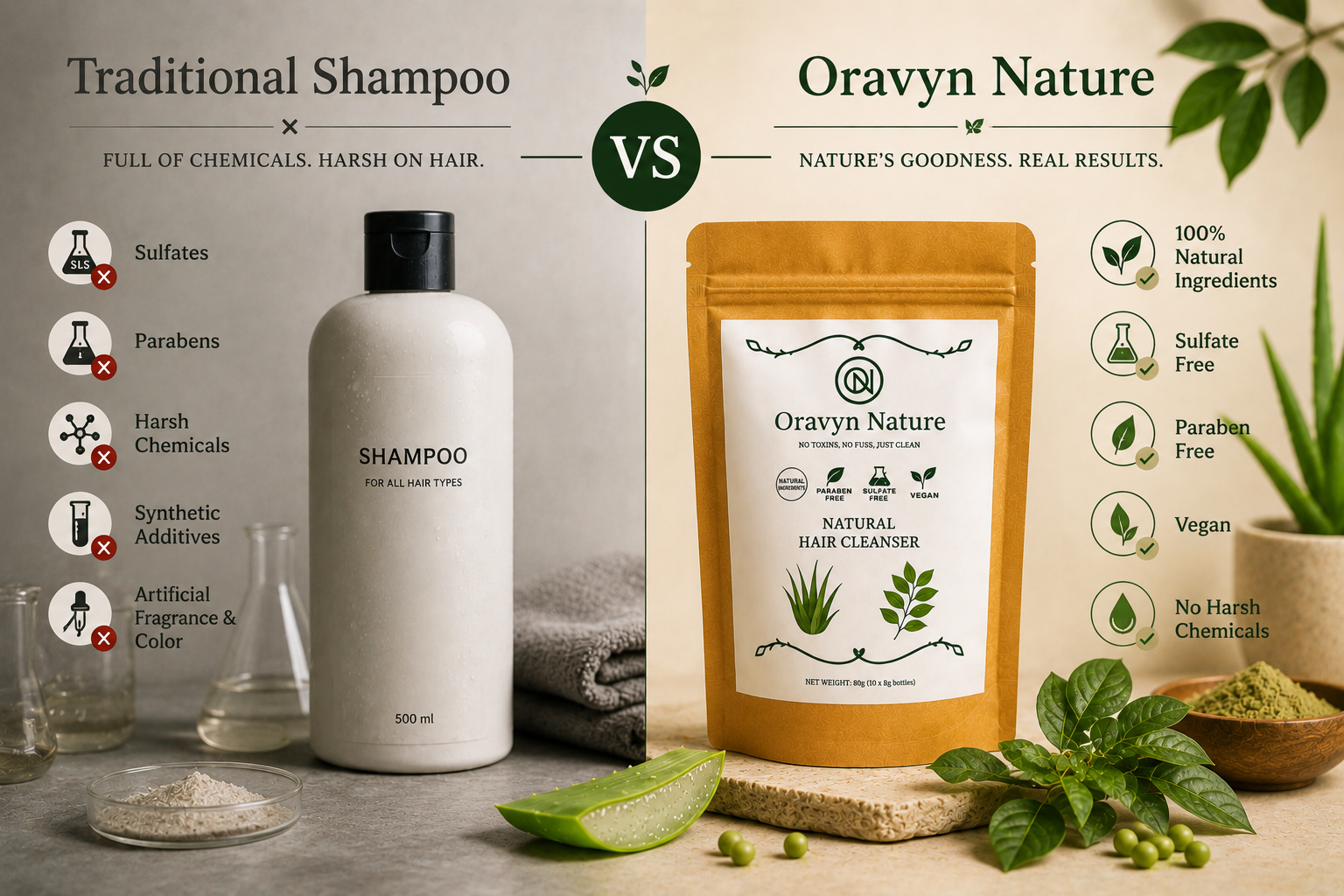 Oravyn Nature's Natural Hair Cleanser
