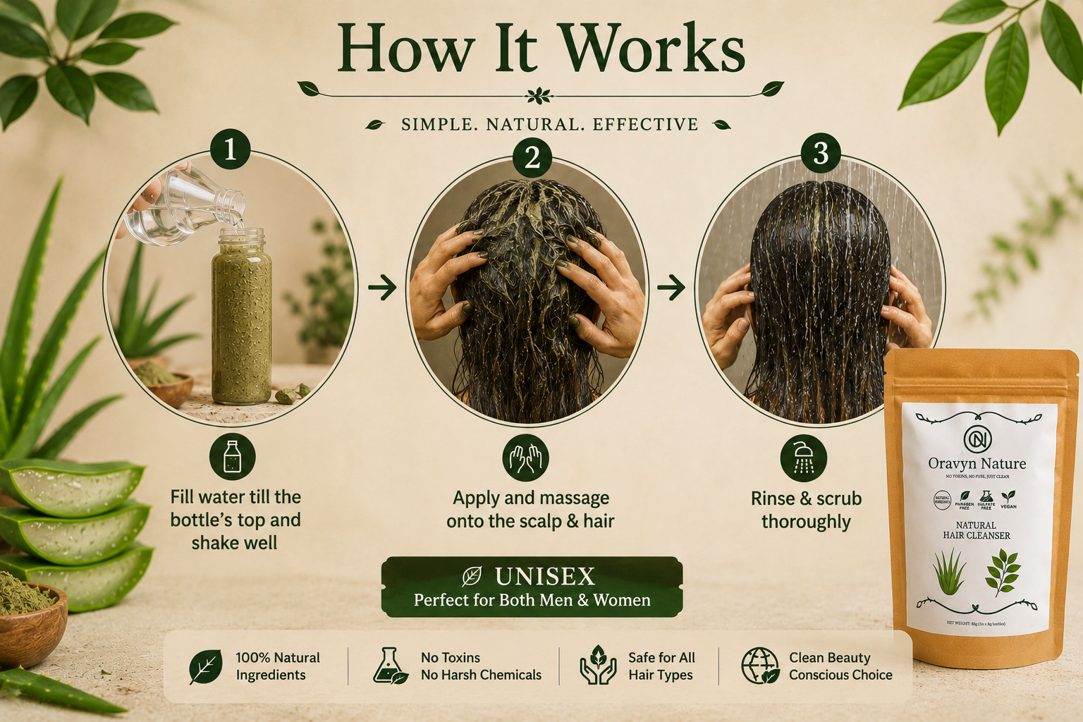 Oravyn Nature's Natural Hair Cleanser